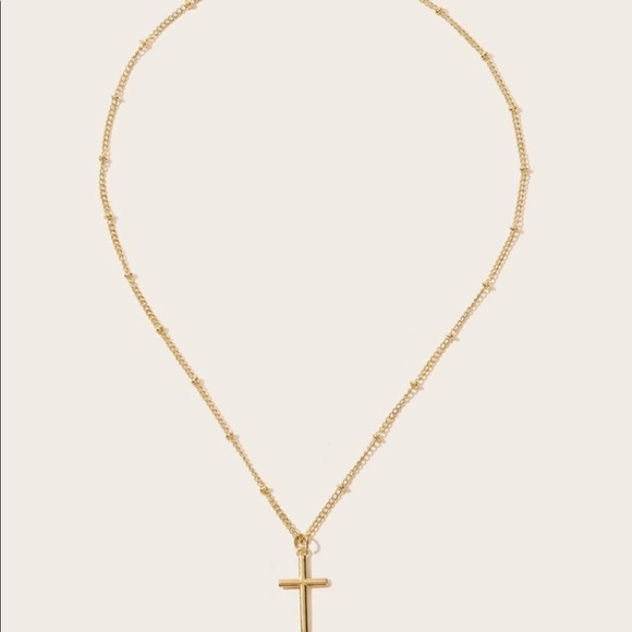 Gold Cross Necklace - Picture 3 of 4
